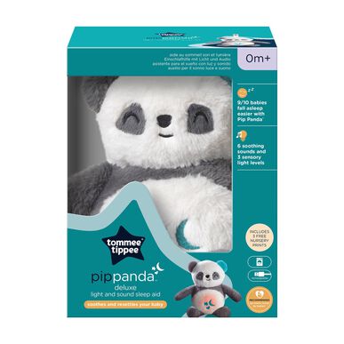 Plyšová hračka Tommee Tippee se světlem a zvukem, panda Pio, 1 kus