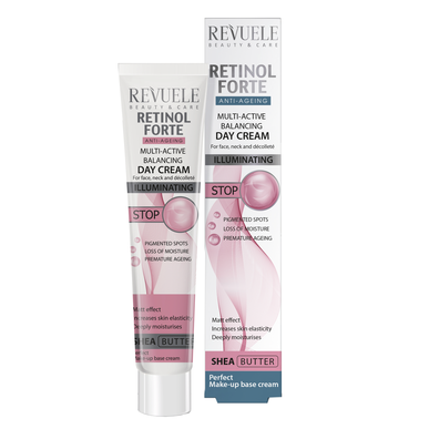 Revuele Retinol Forte dnevna krema za ponovno uravnoteženje kože proti gubam in staranju kože 50 ml
