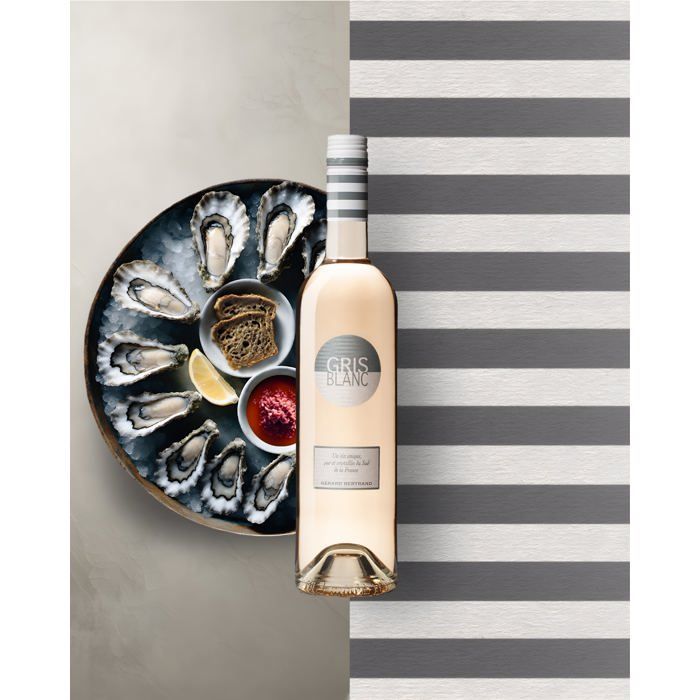 Gris Blanc 2025 vinho rosé Lote 6 Bouteilles 75cl bouchon à vis