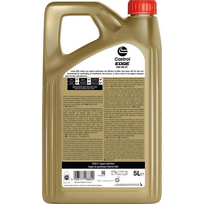 Aceite Castrol Edge 5W30 C1 5L (lata)