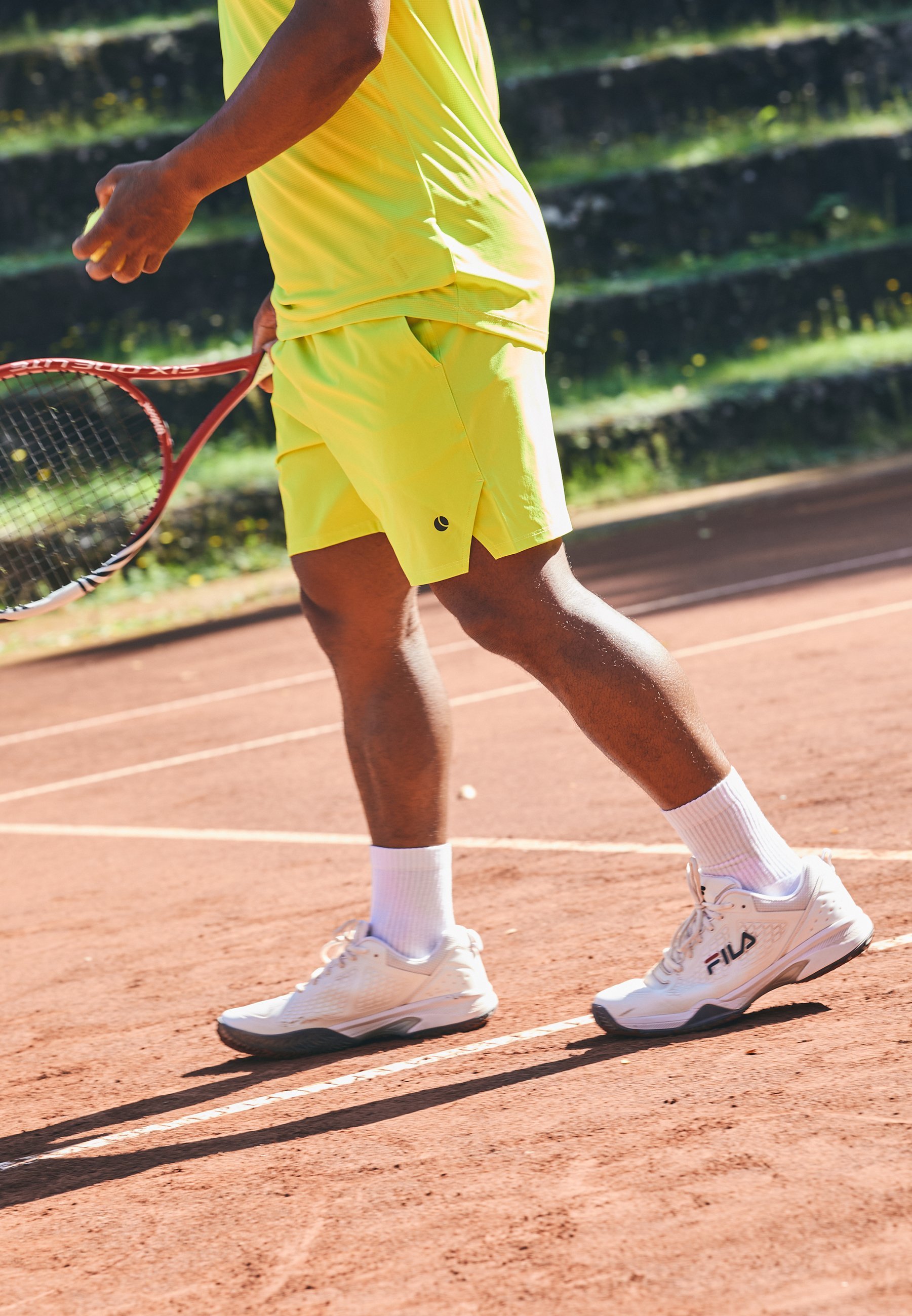 Björn Borg ACE RACQUET - Sportshorts - zuur limoengroen