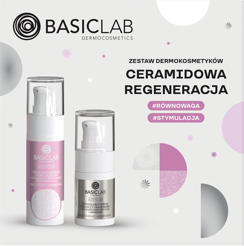 Kit de presente para regeneração da pele BasicLab Dermocosmetics Ceramide Regeneration