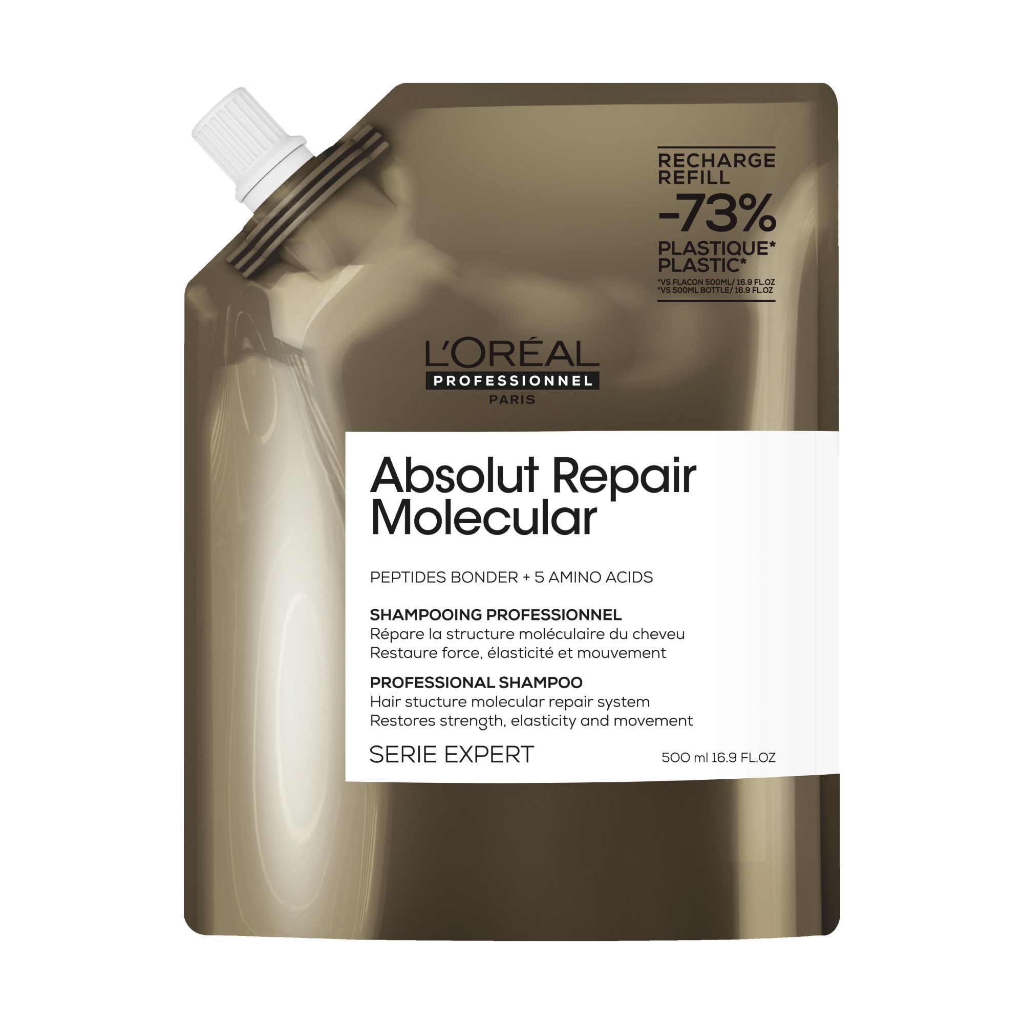 Náhradná náplň Serie Expert šampónu Absolut Repair Molecular Sulfate-Free Šampóny do salónu