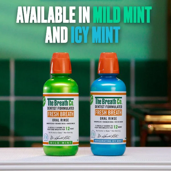 The Breath Co Mundspülung für frischen Atem, milde Minze, 500 ml