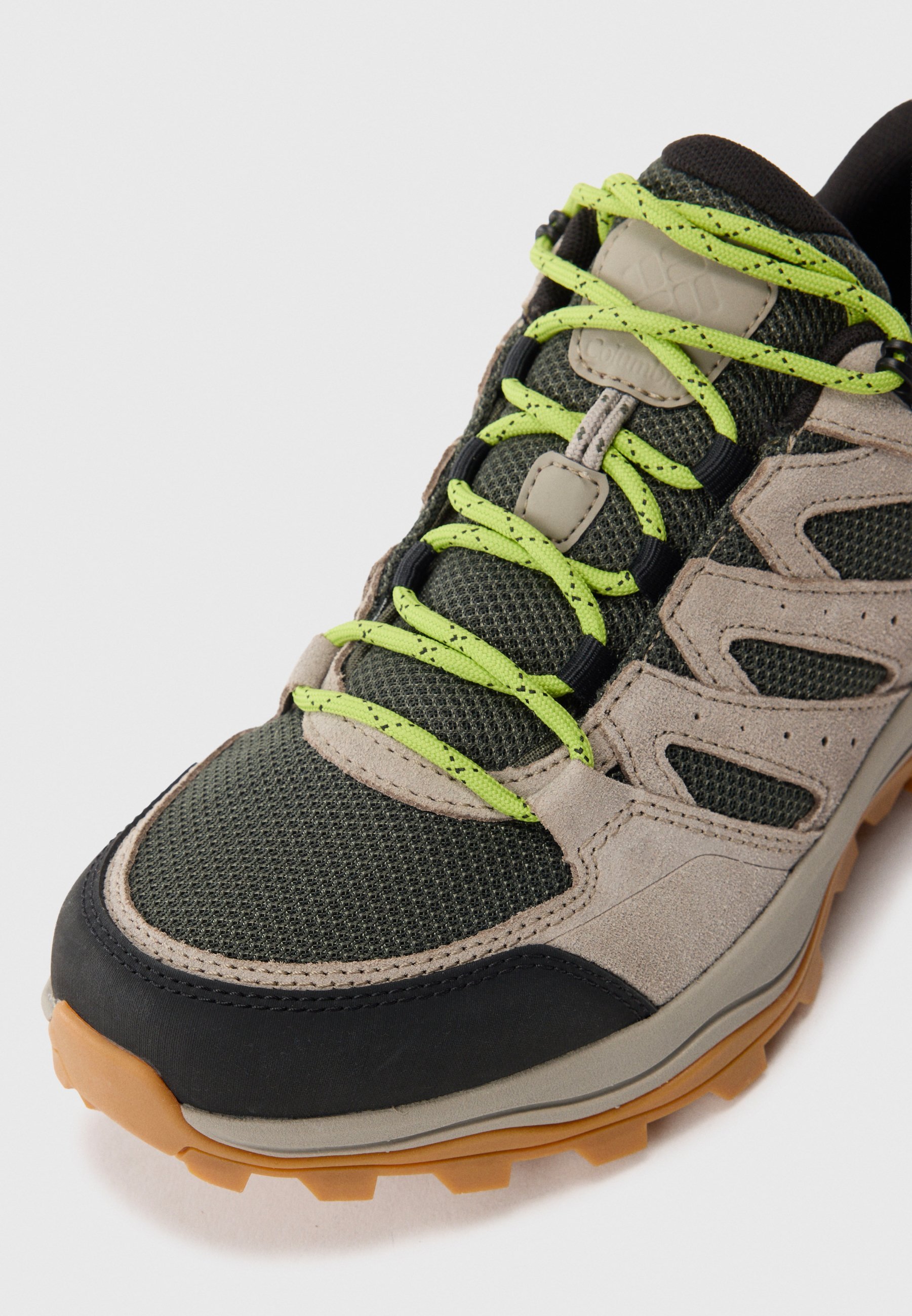 Columbia REDMOND IV - Scarpe da trekking - ghiaia/verde napa