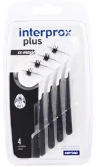INTERPROX Interprox Plus XX-Maxi 4 cepillos interdentales negros