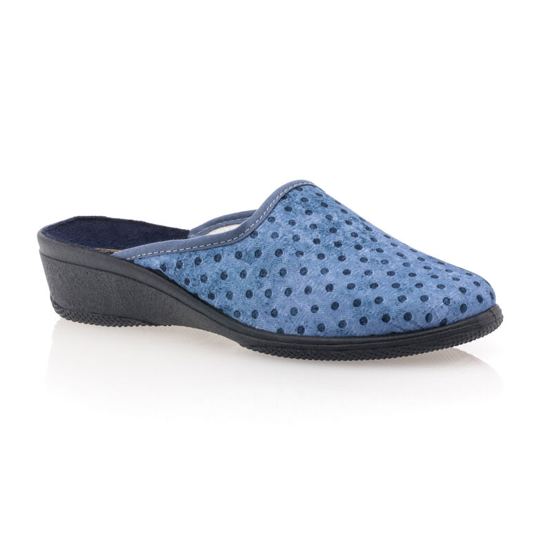 Blaue Damenpantoffeln