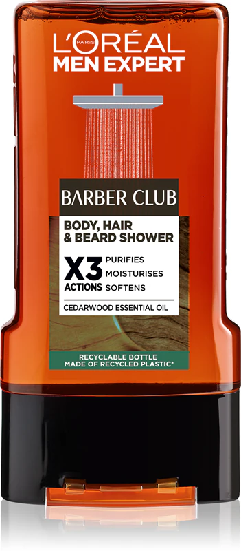 L'Oréal Paris Men Expert Barber Club douchegel voor mannenhaar, baard en lichaam