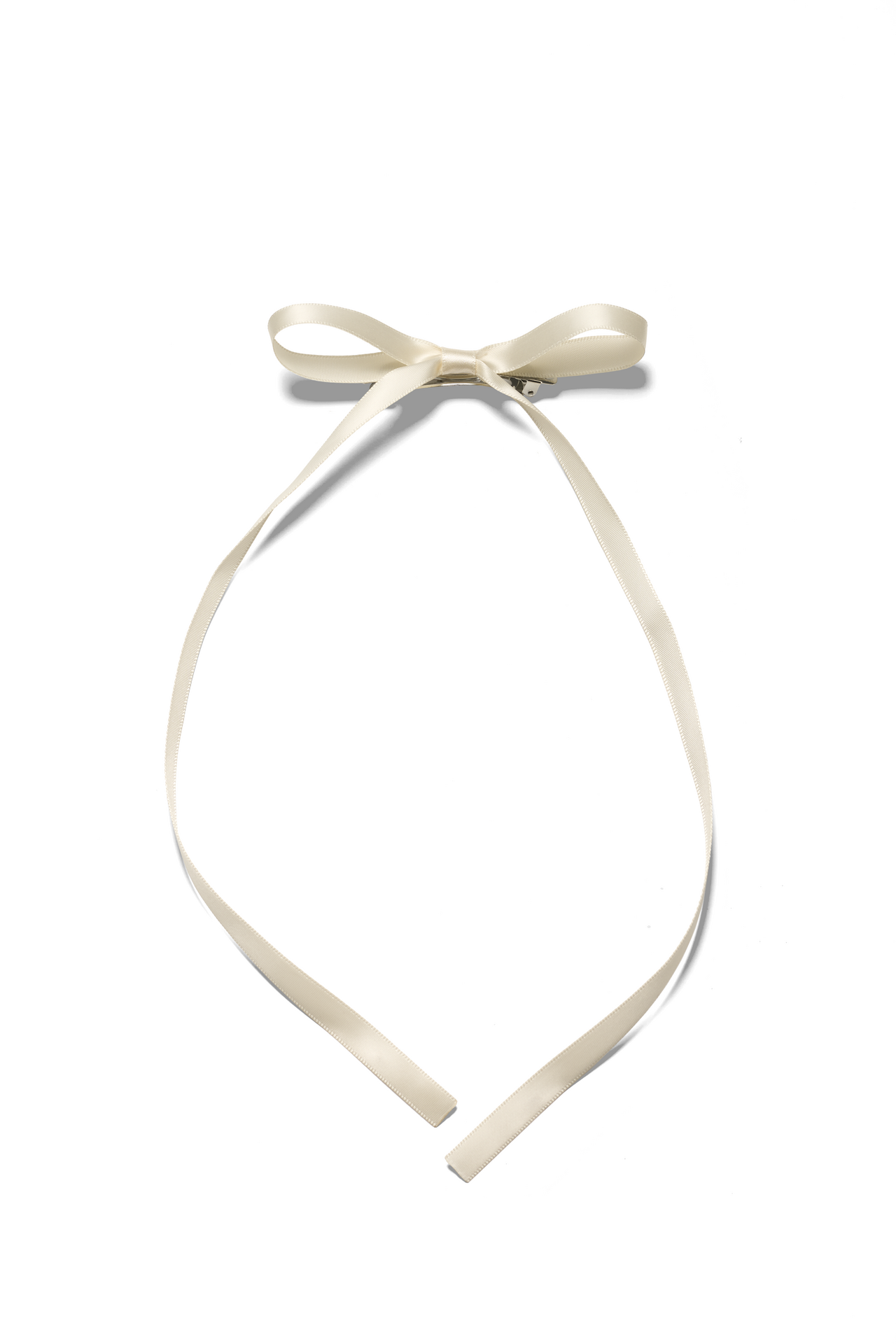 Mini kopča za kosu s mašnom White Beauty