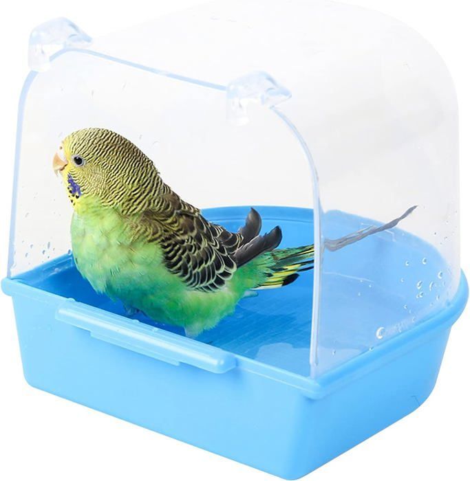 Baño para pájaros, baño colgante para pájaros, dispensador de comida, bandeja para pájaros pequeños