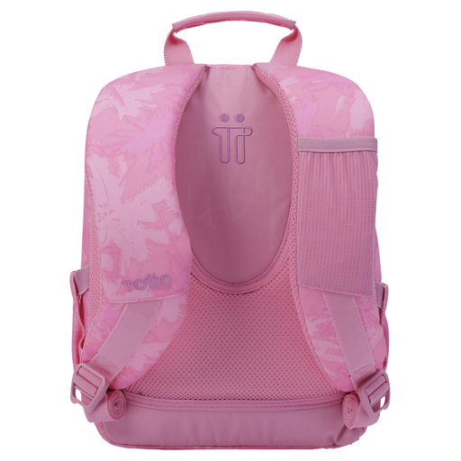  Mochila Escolar Totto Palmeras Rosas Tempera