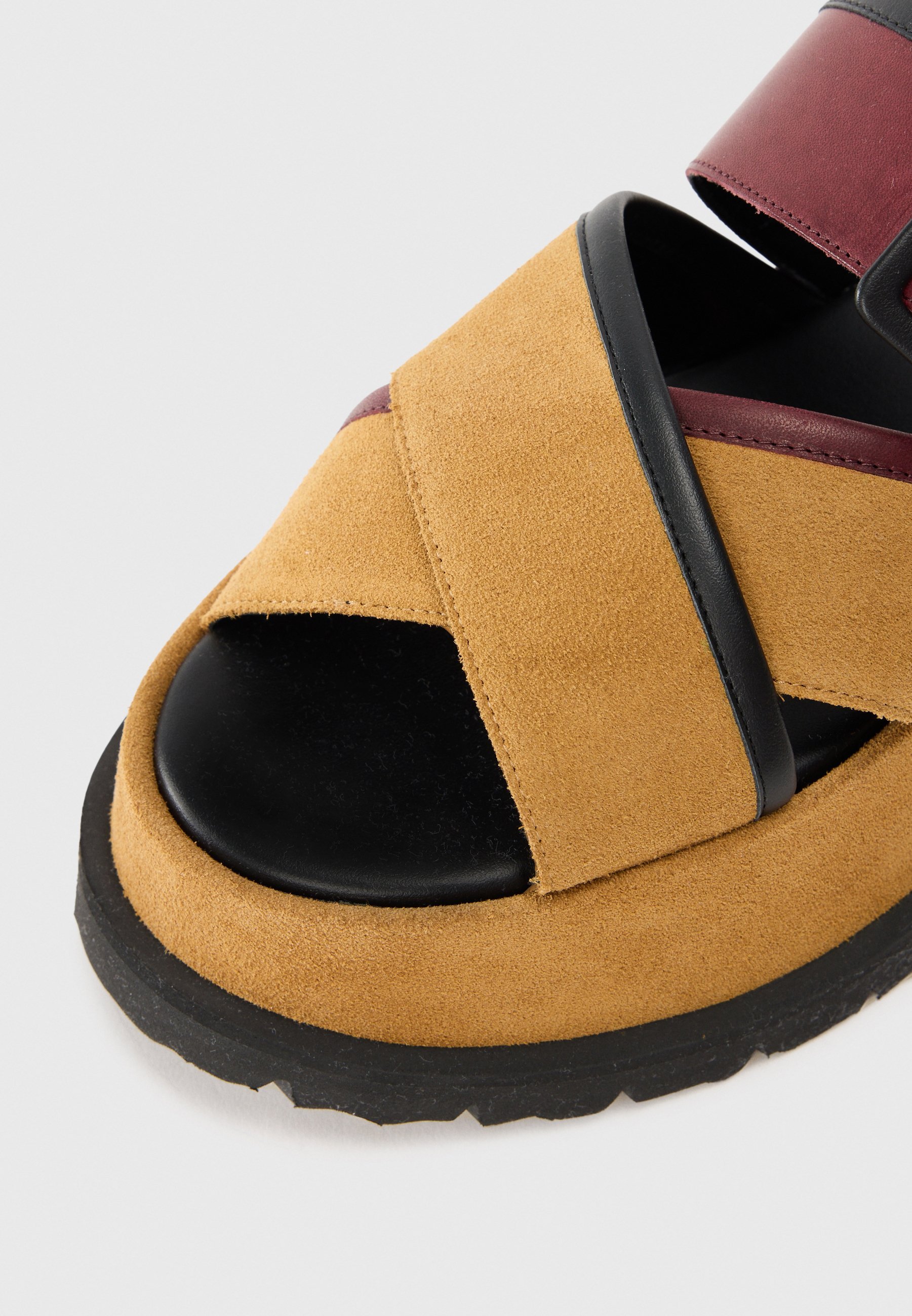 Pierre Hardy ALPHA - Mules - camel/bordeaux/noir