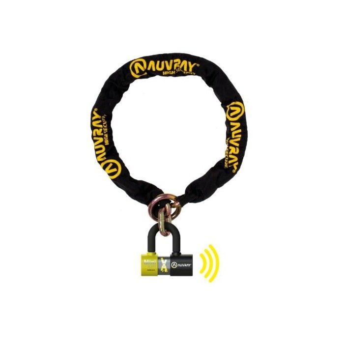Auvray Lasso motorcycle chain lock, 13.5 mm diameter, 120 mm length, SRA standard.