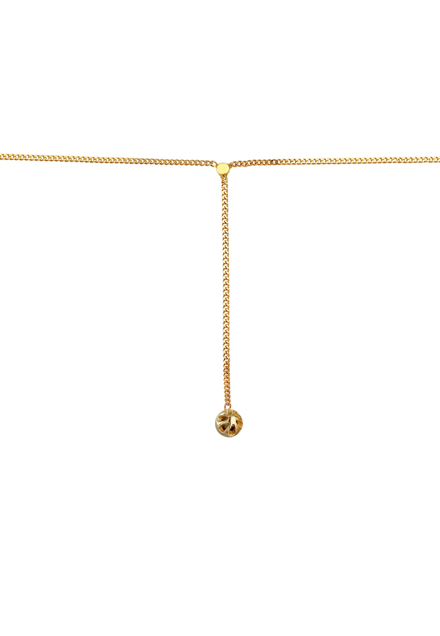 Elli Collier en Y pour dames - Solitaire rose avec quartz en argent sterling plaqué or 925