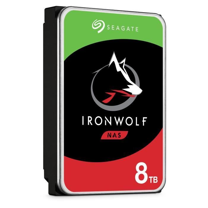 SEAGATE TECHNOLOGY - IronWolf - Internal Hard Drive - 8TB - For IronWolf NAS