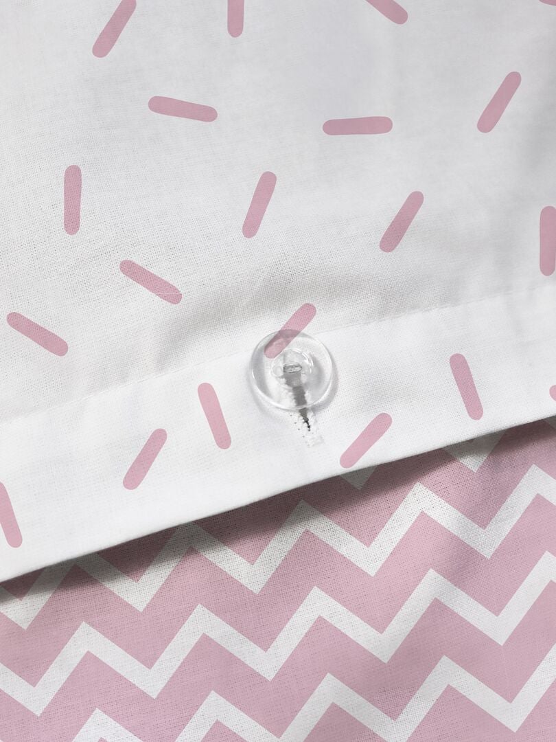 Conjunto de cama de solteiro dupla face - BRANCO
