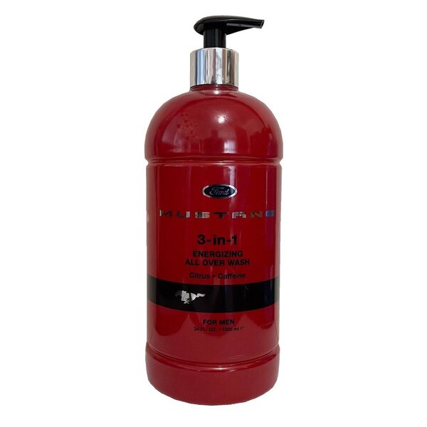 Mustang 3-in-1 virkistävä suihkugeeli 1000ml - punainen | Miehet | Superdrug