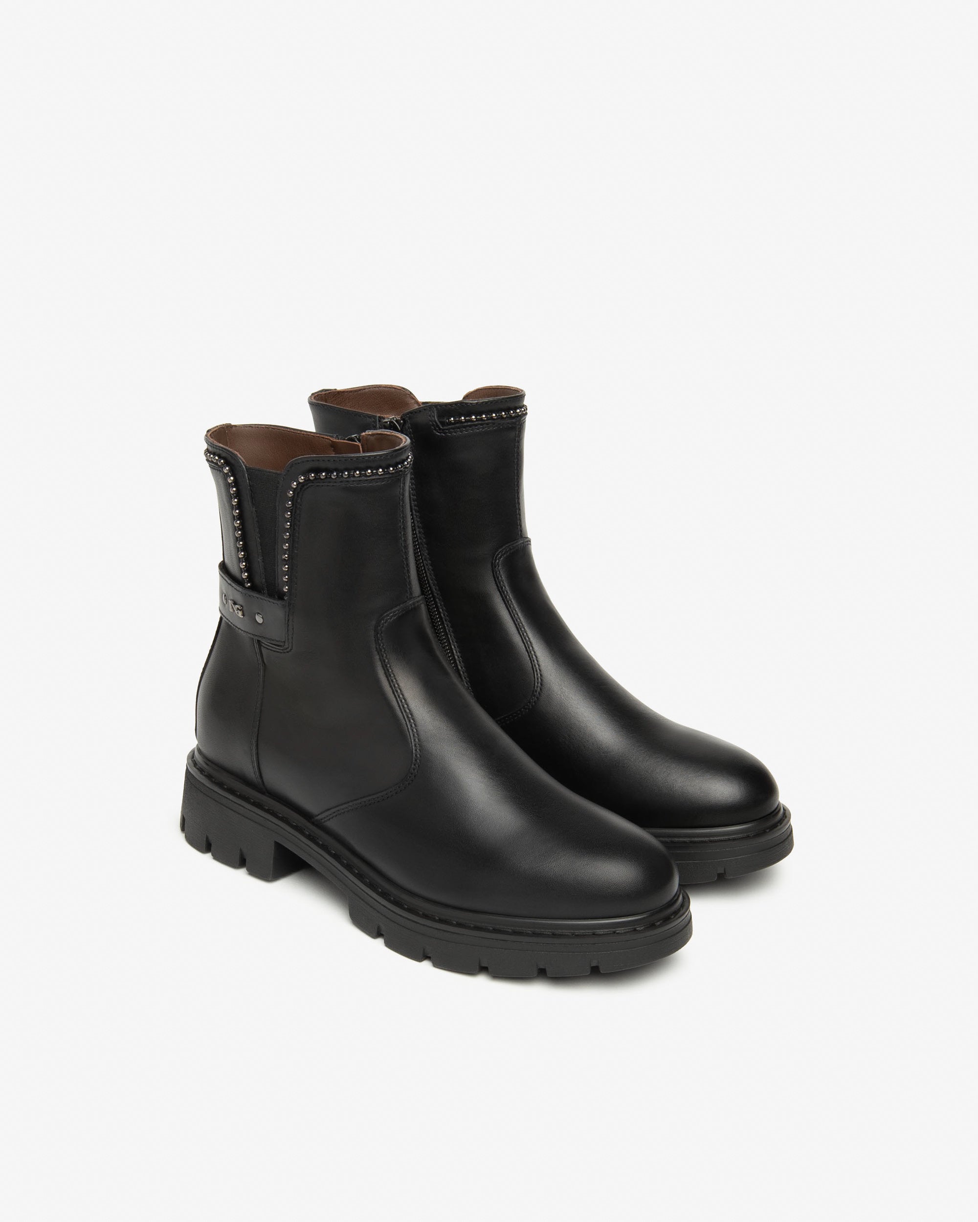  Damen-Ankle-Boots aus Leder