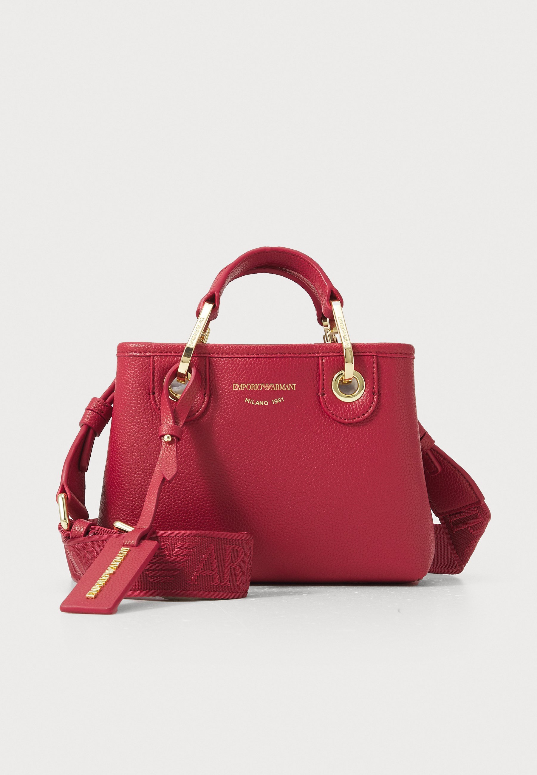 Emporio Armani BAG - Handbag - carminio/taupe