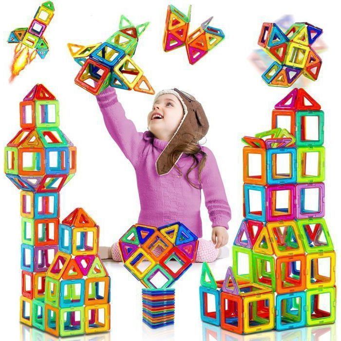 Jeux de construction - GIGICIAL - 40 pièces - Blocs magnétiques - 3-6 ans - Mixte