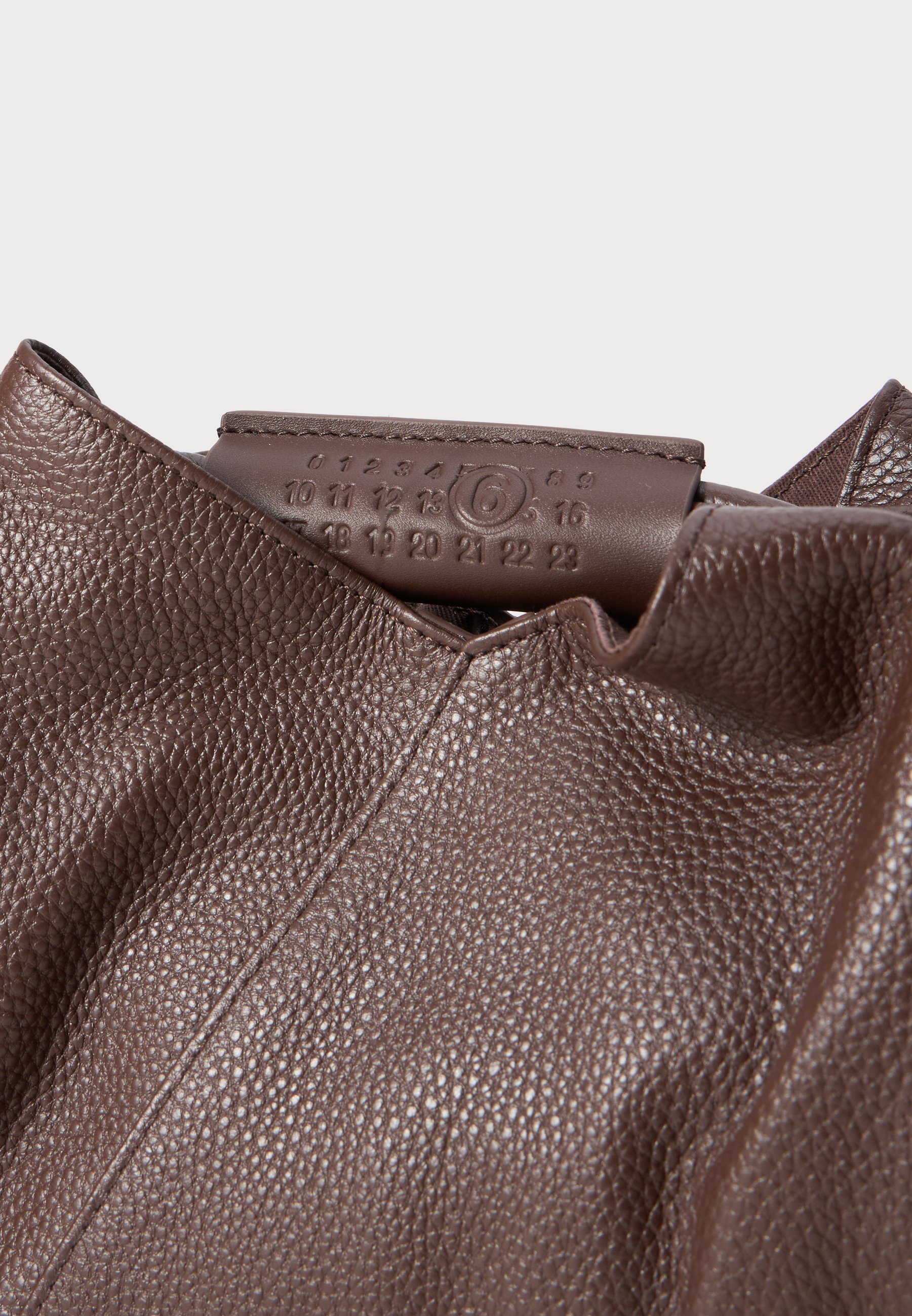 MM6 Maison Margiela MINI DRAPPEGGIATA GIAPPONESE - Borsa a mano - caffè cicoria
