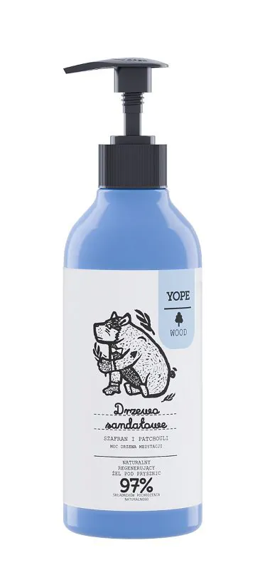 Yope Żel pod prysznic Drzewo Sandałowe, Szafran, Patchouli