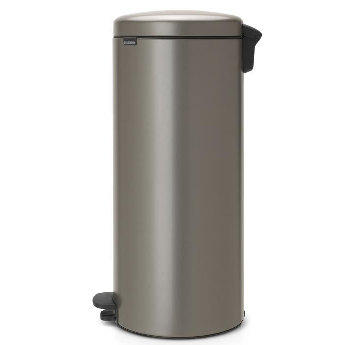 Cubo de basura con pedal - BRABANTIA - NewIcon - 30L - Cierre suave - Cubo interior de plástico