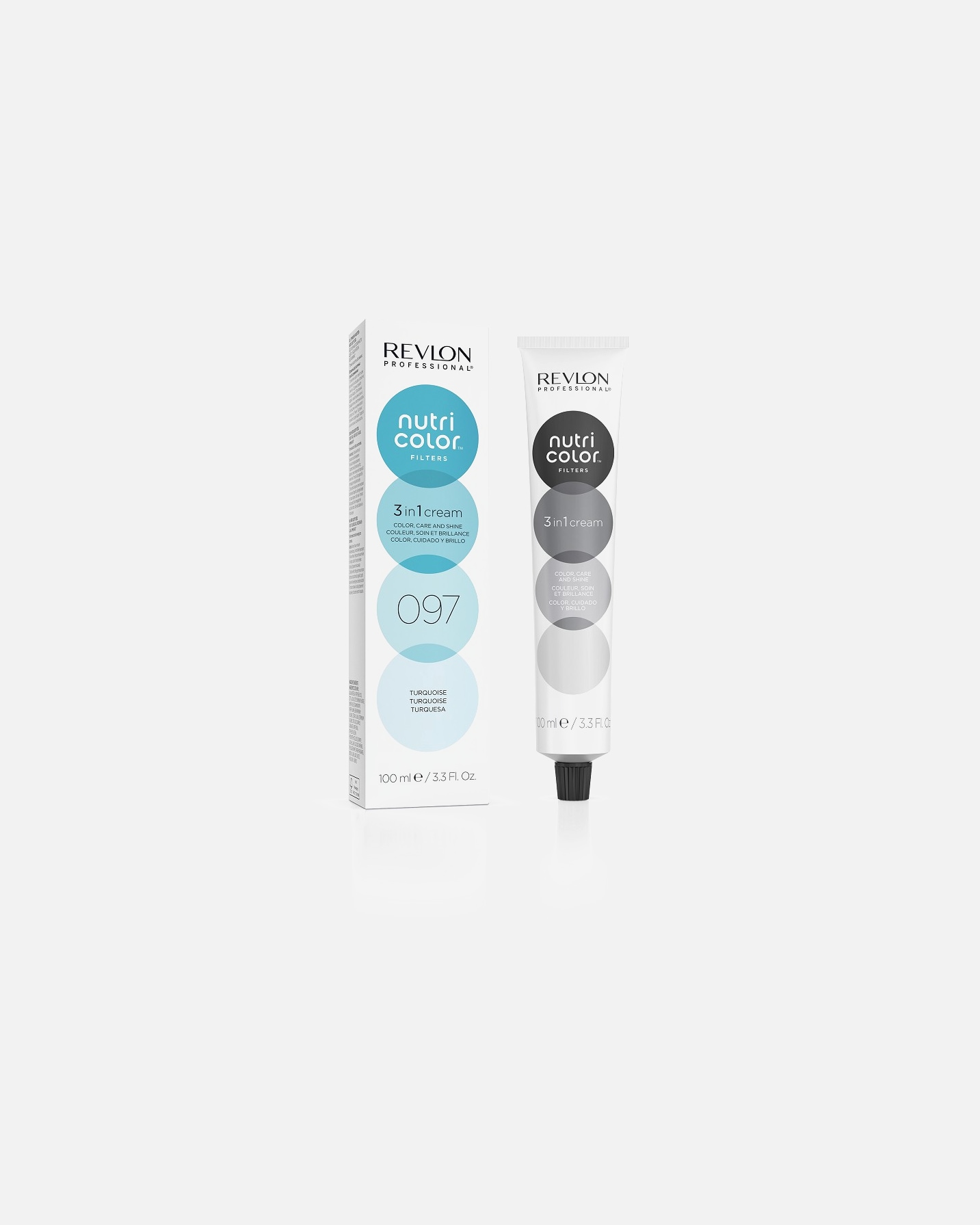 Revlon Professional Haarfarbe Nutri Color Filters 3-in-1 Creme Nr. 097 – Türkis – 100 ml