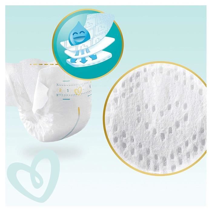 Pampers Premium Protection couches New Baby Taille 1 (2-5 kg), Lot de 2 (2 x 44 pièces)