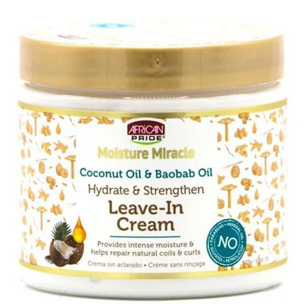 „Moisture Miracle“ kokosų aliejaus ir boababų aliejaus nenuplaunamas kremas