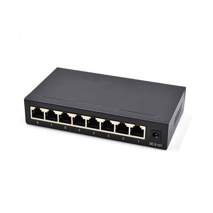 Switch di rete - DIPROGRESS - DPNS08GM - 8 porte Gigabit - Non gestito - Involucro metallico