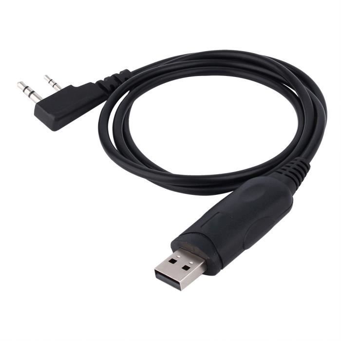 Cable de programación para walkie-talkie Vvikizy Qiilu, cable de programación de radio USB UV 5R para BaoFeng Wanhua