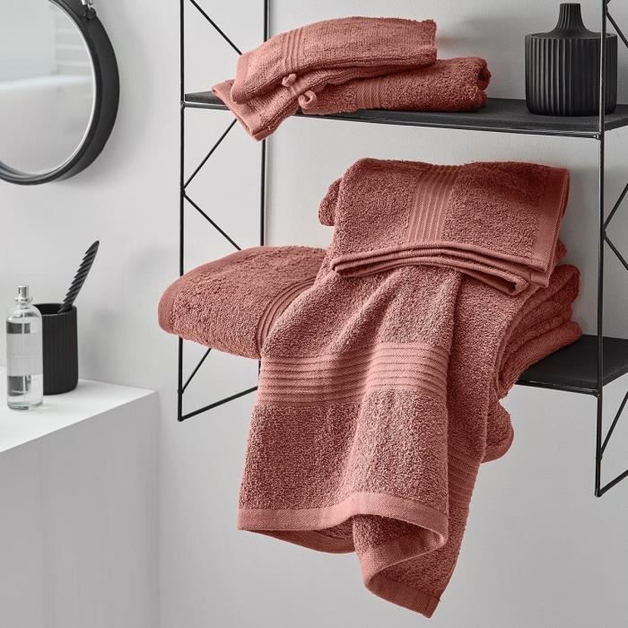 TODAY Essential - Toalla de baño maxi 90x150 cm 100% algodón color terracota