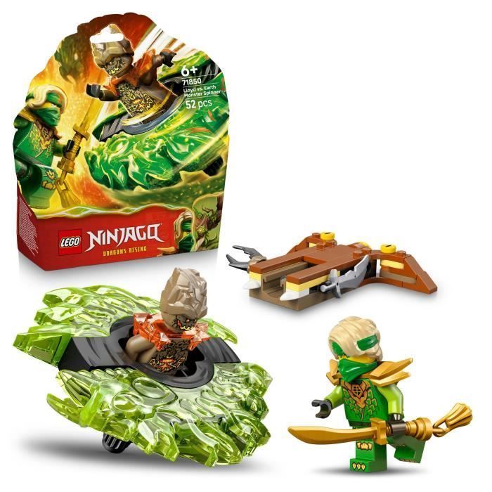 LEGO NINJAGO 71850 Lloyd contra la peonza del monstruo de la Tierra - Set de construcción