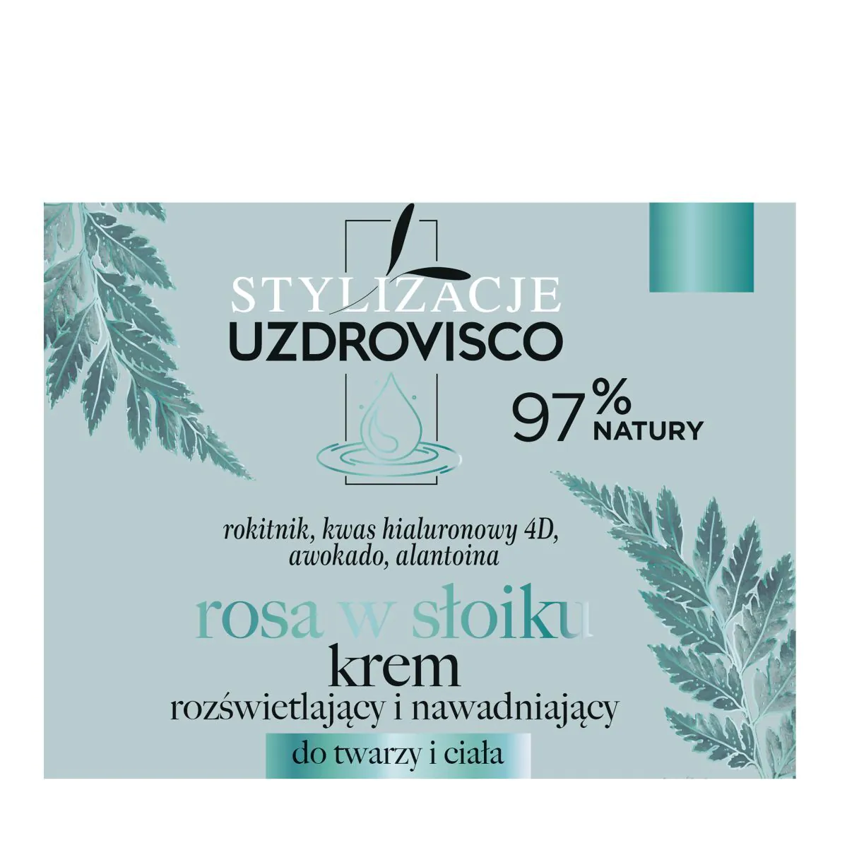Uzdrovisco Rosa w słoiku Krem rozświetlający i nawadniający do twarzy i ciała