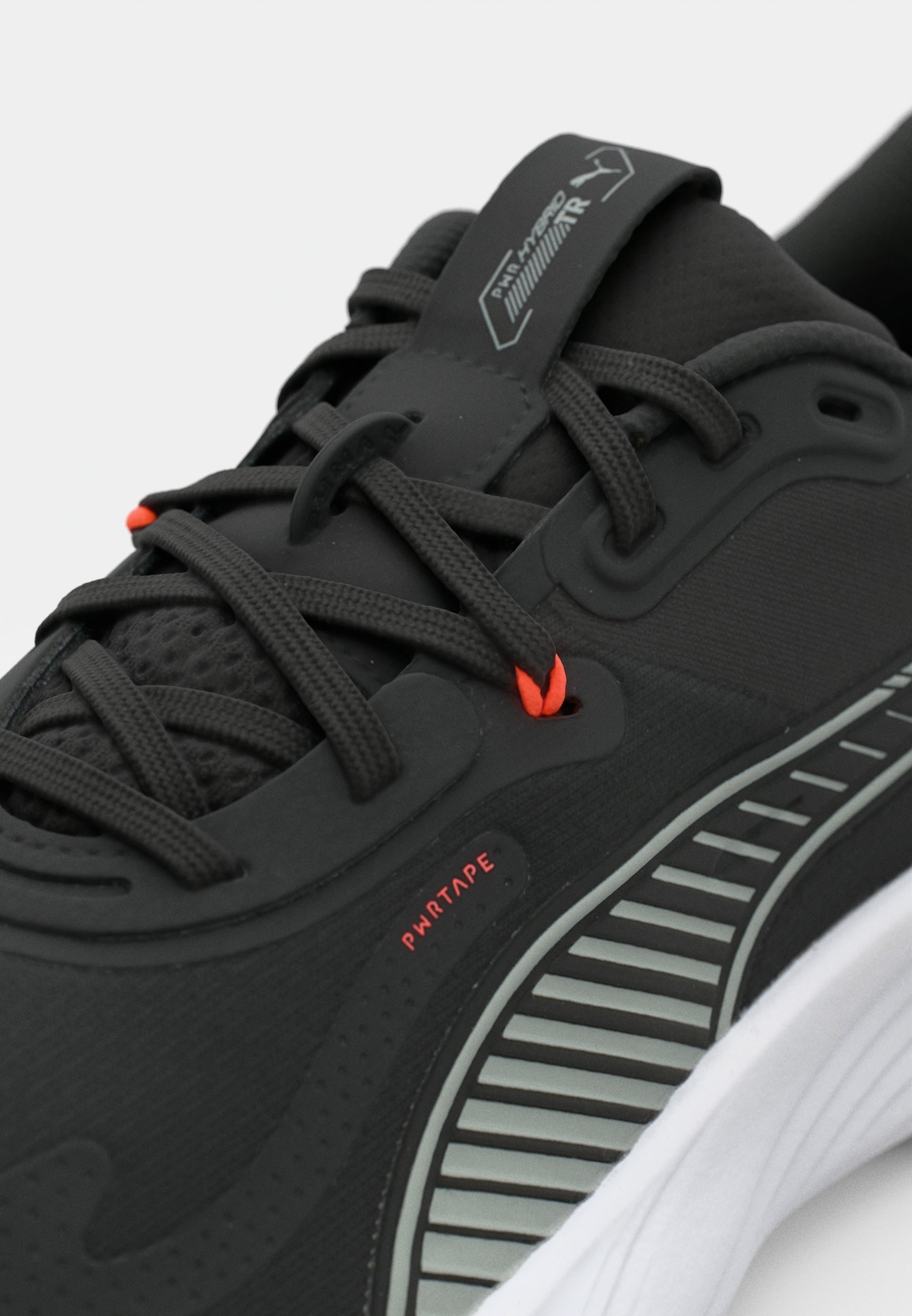 Puma PWR HYBRID - Trainingsschoen - puma zwart puma wit gloeiend rood grijs echo