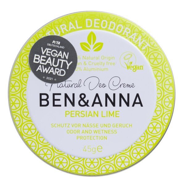 Ben & Anna perzijski limetin deodorant v pločevinki 45 g