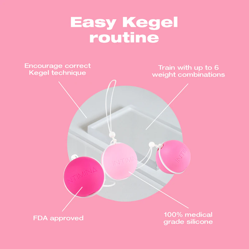Rotina de Kegel Intimina Lassele bolas de gueixa