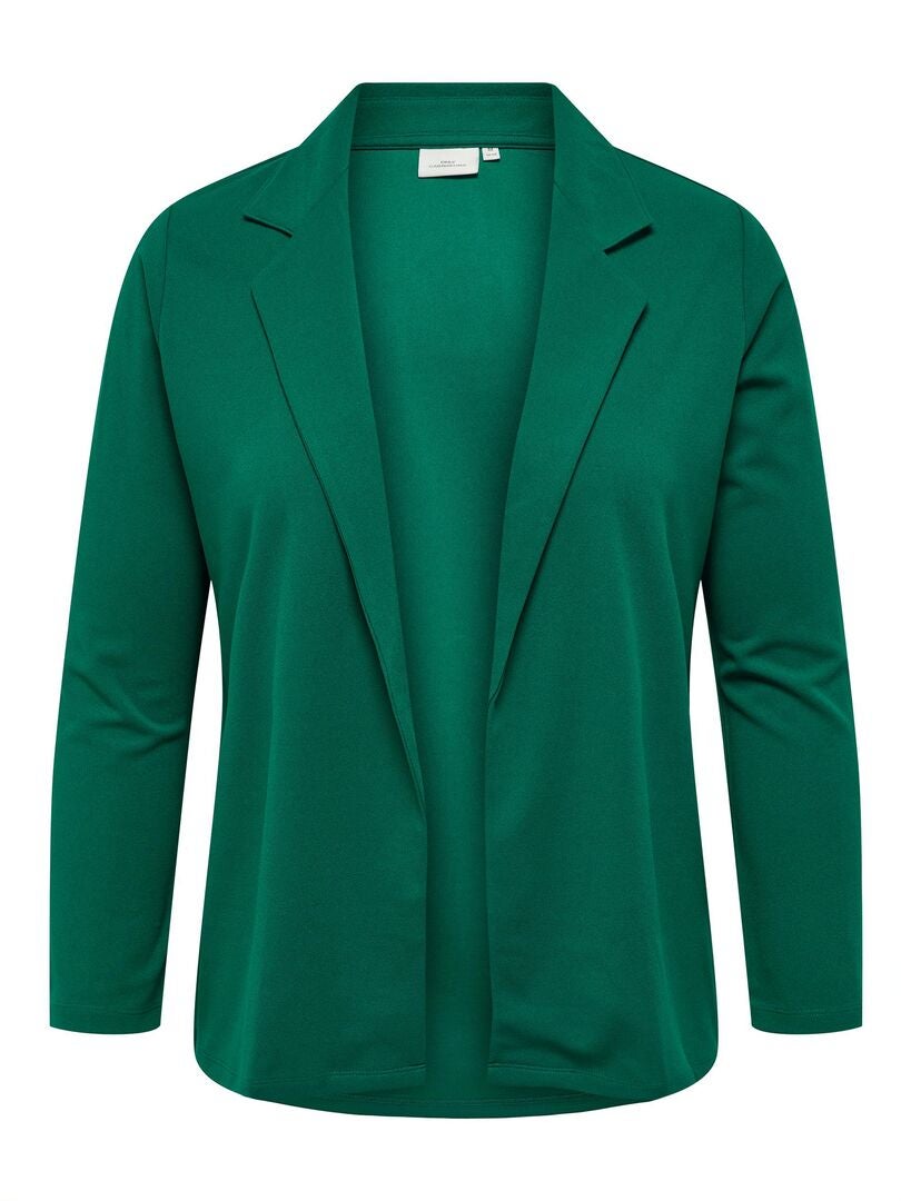 Zacht getailleerde jas - GROEN