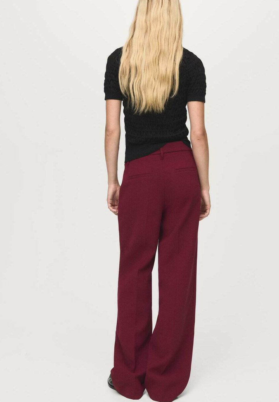Mango Broek - bordeaux
