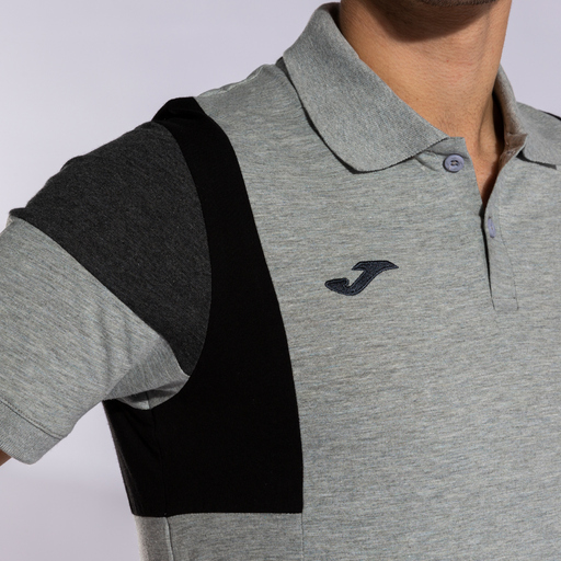 Polo Manga Corta Joma Confort Iii Gris Melange