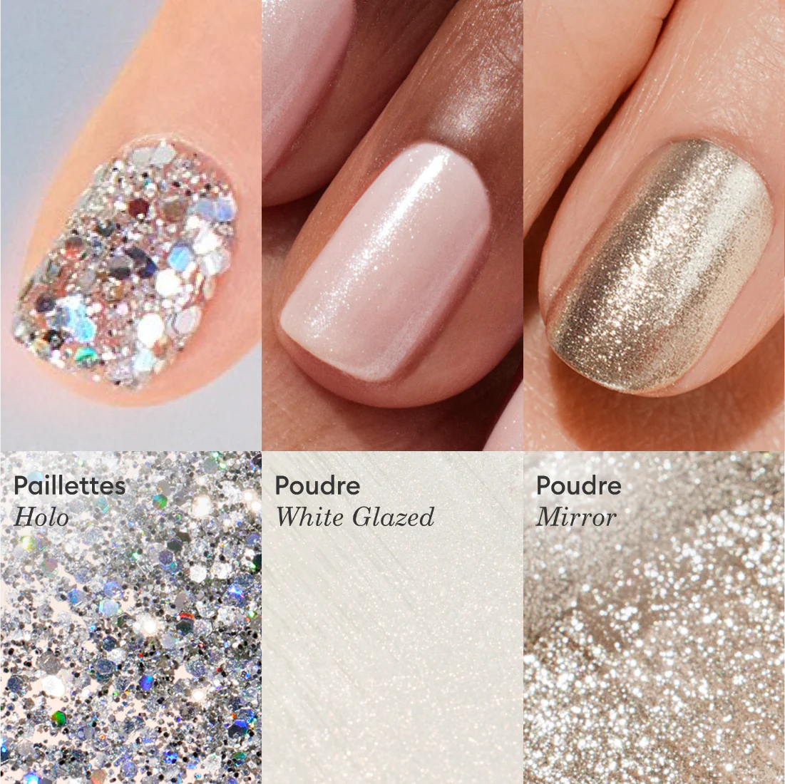 Accessoires Poudre White Glazed Effect