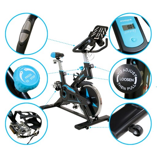 Sprinter spinningfiets met 13 kg vliegwiel, handmatige magnetische weerstand, cardiotraining