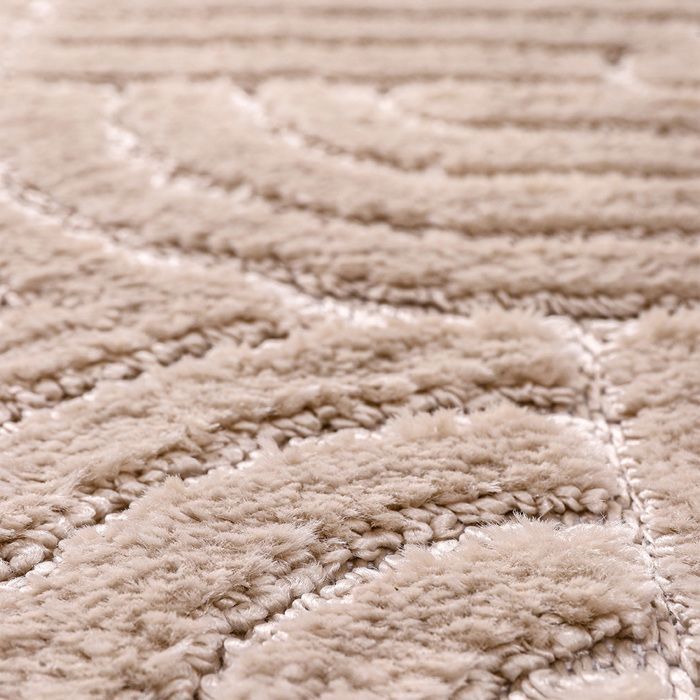Grand Tapis Design Contemporain et Moderne - Beige (160x230 cm) - Lumiere Beige