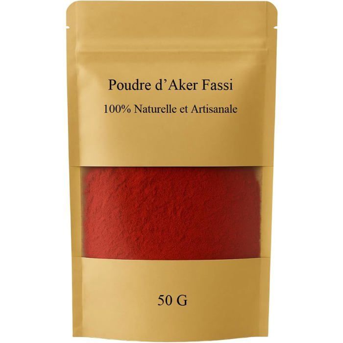 AKER FASSI POWDER 50g – Luminosidad natural y cuidado antiedad | Rostro, labios y cabello