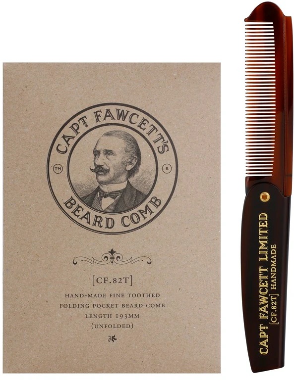 Captain Fawcett Accessories saliekamā bārdas ķemme