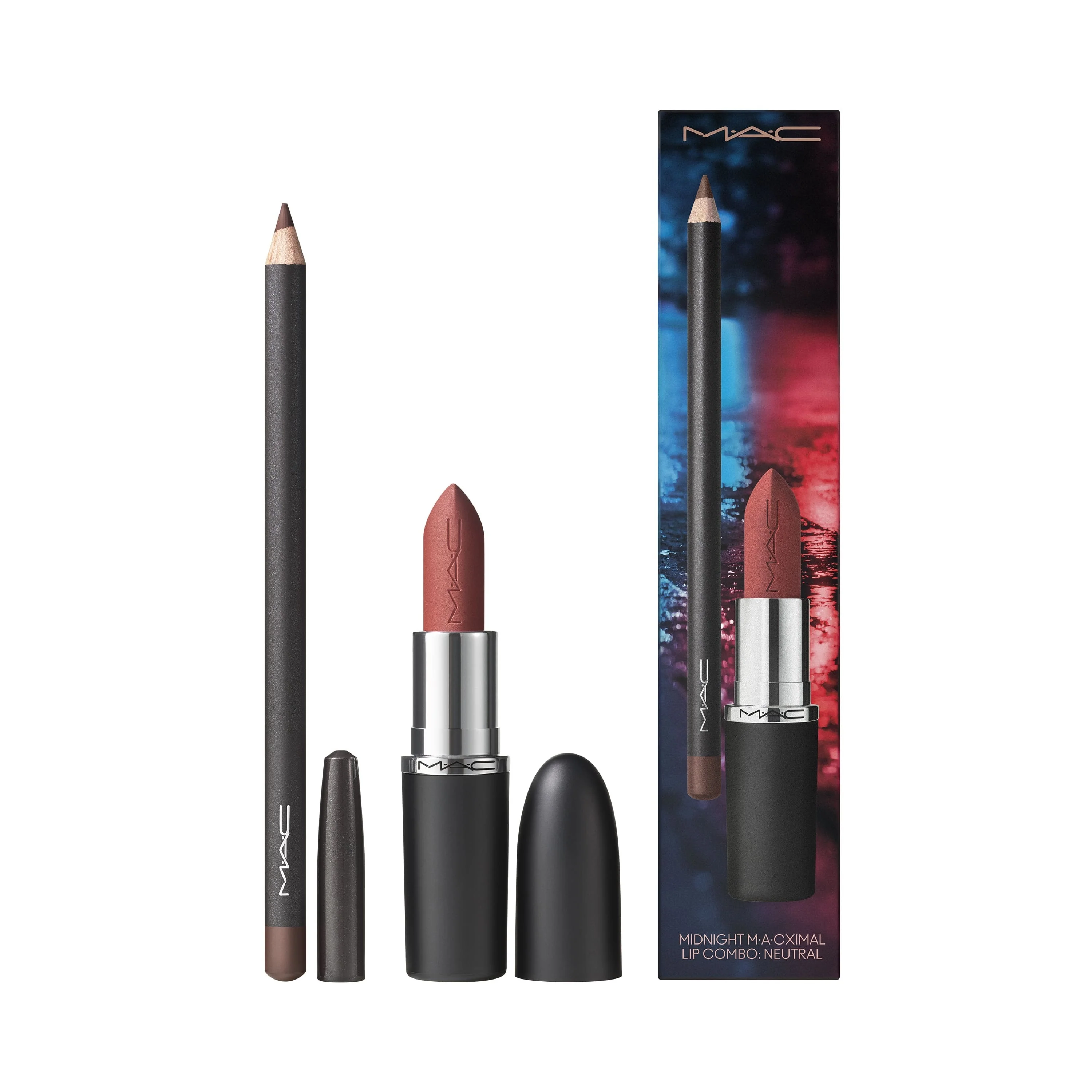 Rossetti Midnight M·A·Cximal Lip Combo - Cofanetto Make Up, Rossetto, Matita labbra