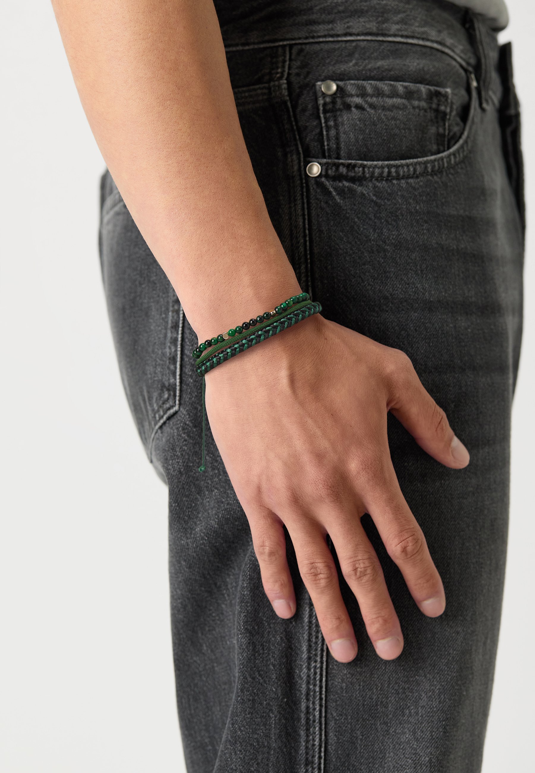 ALDO AFILATHIEN UNISEX 5-PACK - Armband - donkergroen