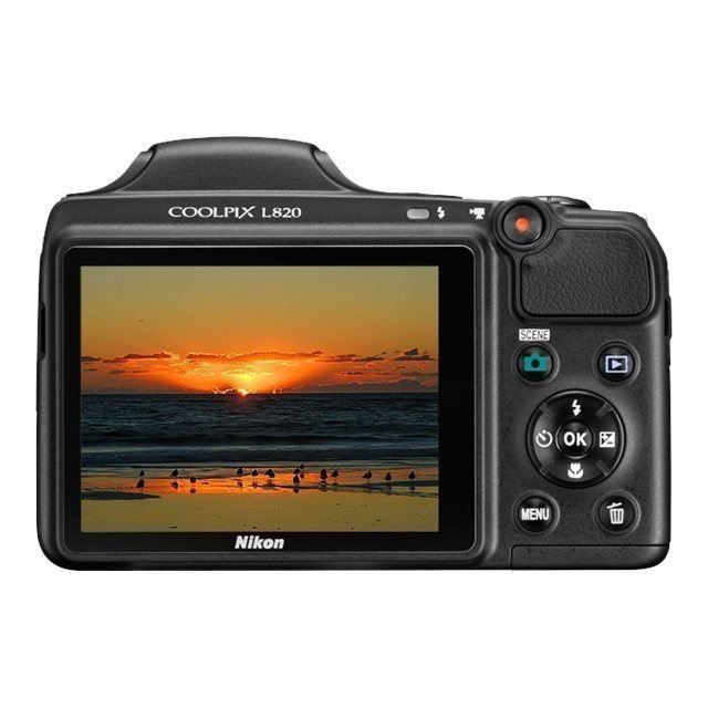 NIKON L820 Bridge Black - Sensore CMOS da 16 MP con zoom 30x