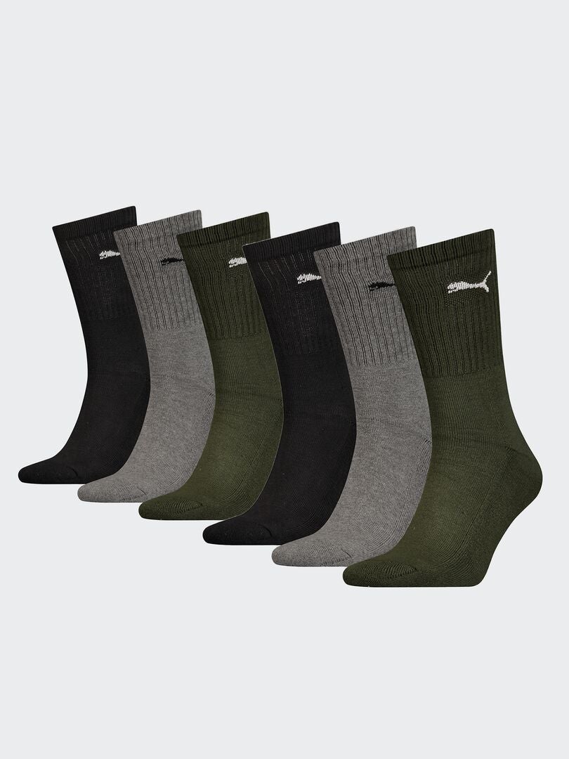 Juego de 3 pares de calcetines 'Puma' - VERDES